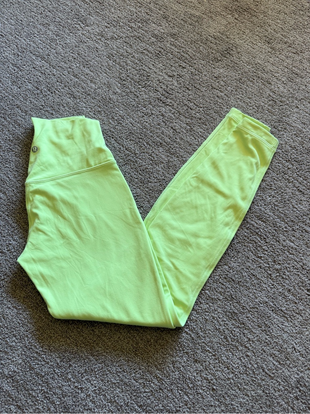 lululemon athletica Neon Lime High-Rise Leggings